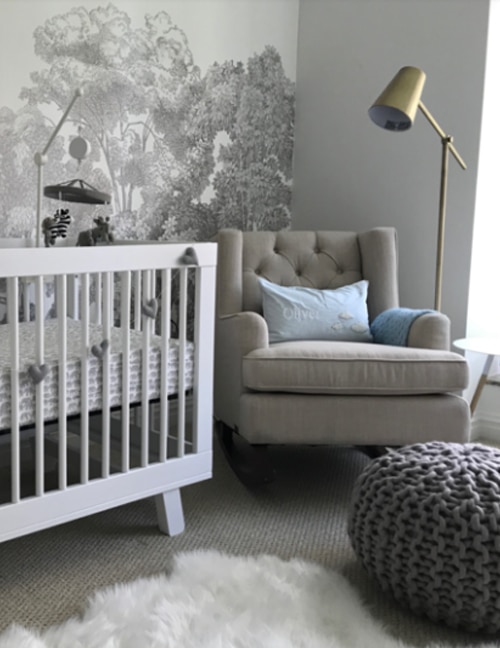 modern baby room