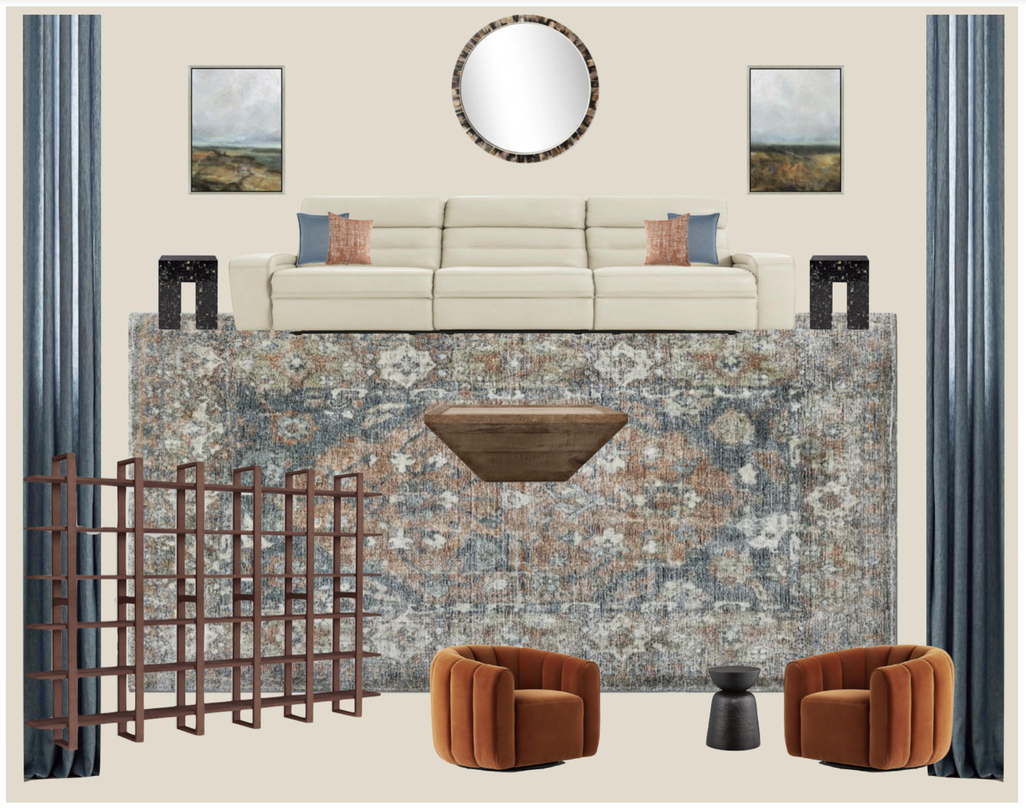 Connecticut Family Room Mood Board
