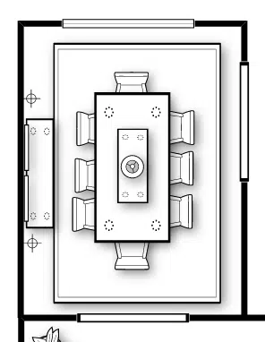 DINING ROOM FLOOR PLAN