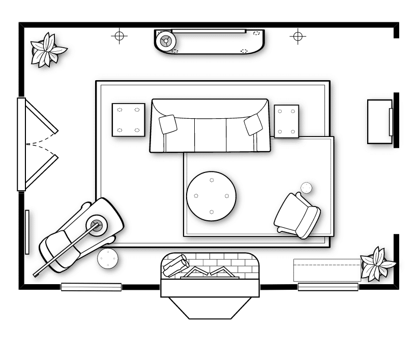 LIVING ROOM FLOOR PLAN (1)