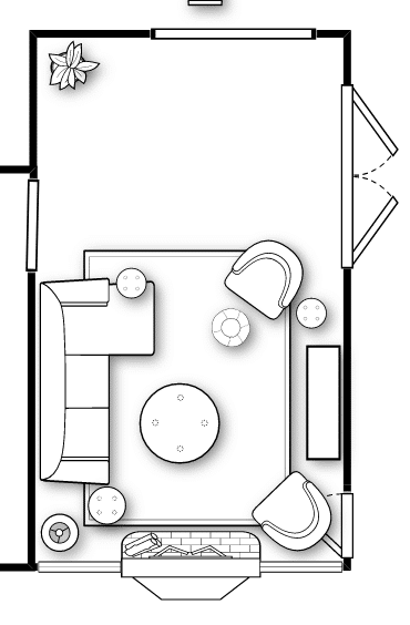 LIVING ROOM FLOOR PLAN