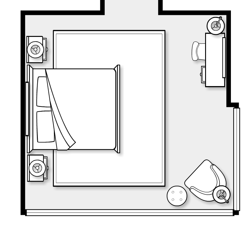 MASTER BEDROOM FLOOR PLAN