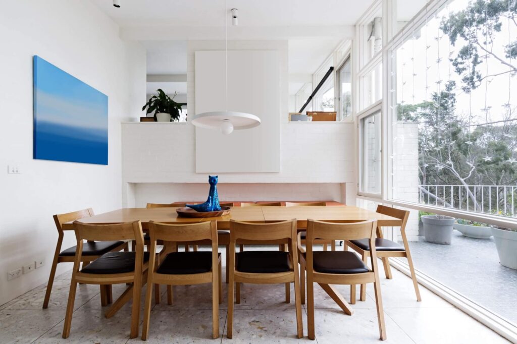 Scandanavian interior design living room.