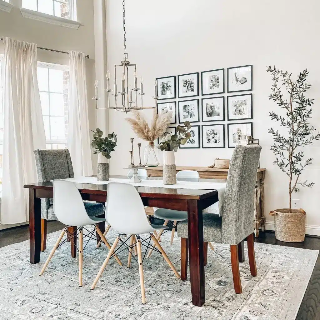 Mixing modern and traditional design styles