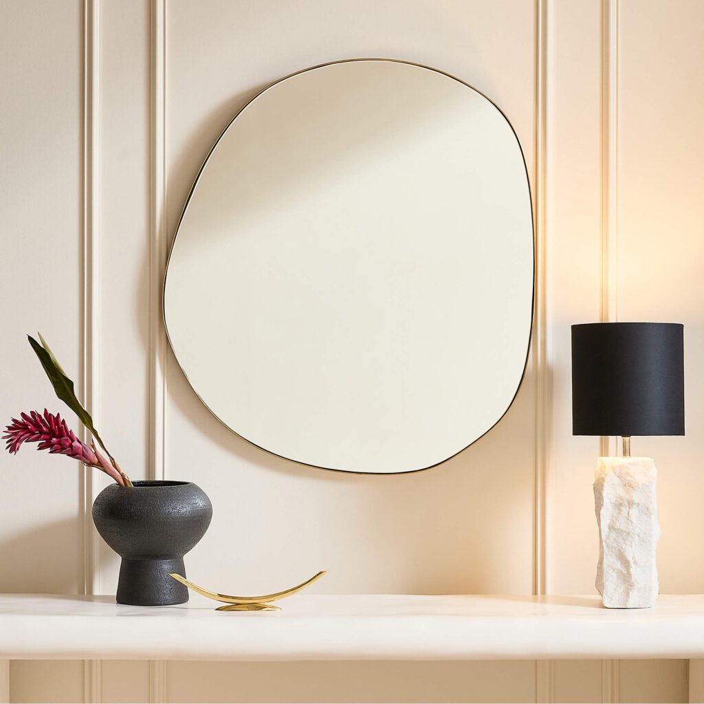 Mirror over mantel affordable modern interior design