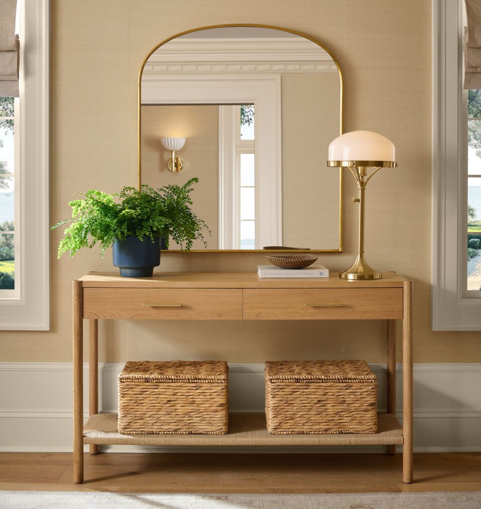 Curved entryway mirror 2025 fall design ideas for modern homes
