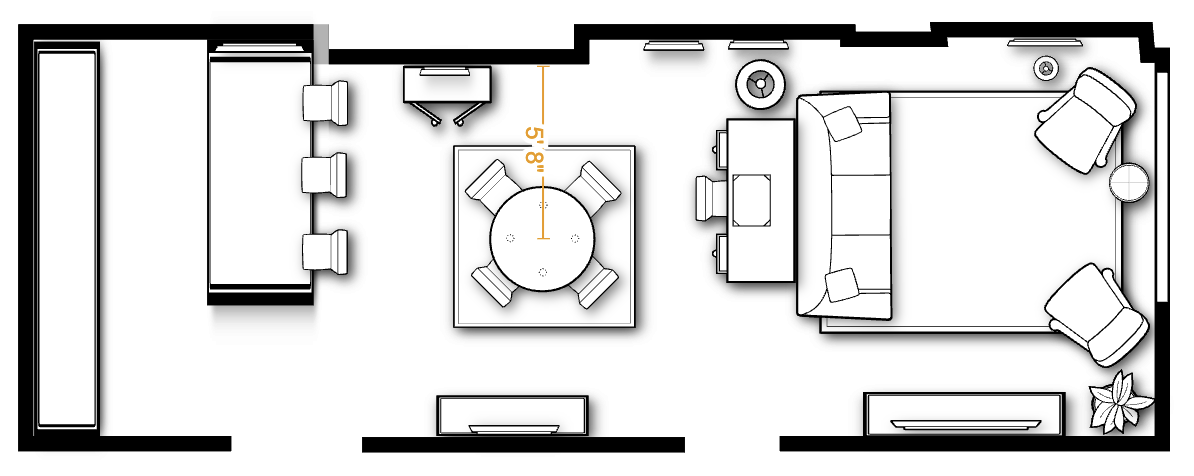 KEVIN BALFE'S LIVING_DINING FLOOR PLAN