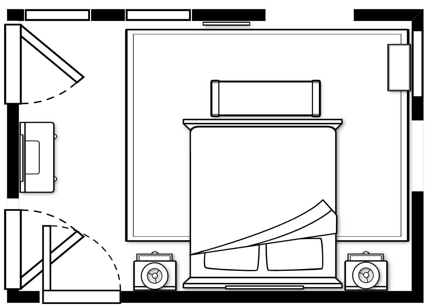MAGGIE AND MICHAEL'S PRIMARY BEDROOM FLOOR PLAN